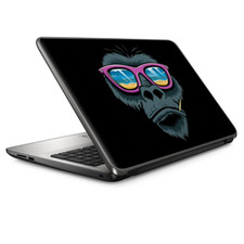 Laptop Skin Wrap Universal for 13 inch - Chimp toothpick sunglasses