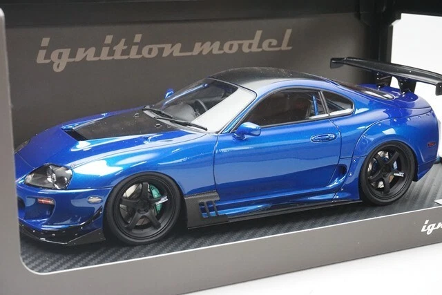 1:18 ignition model IG1354 Toyota Supra JZA80 RZ Blue model car | eBay
