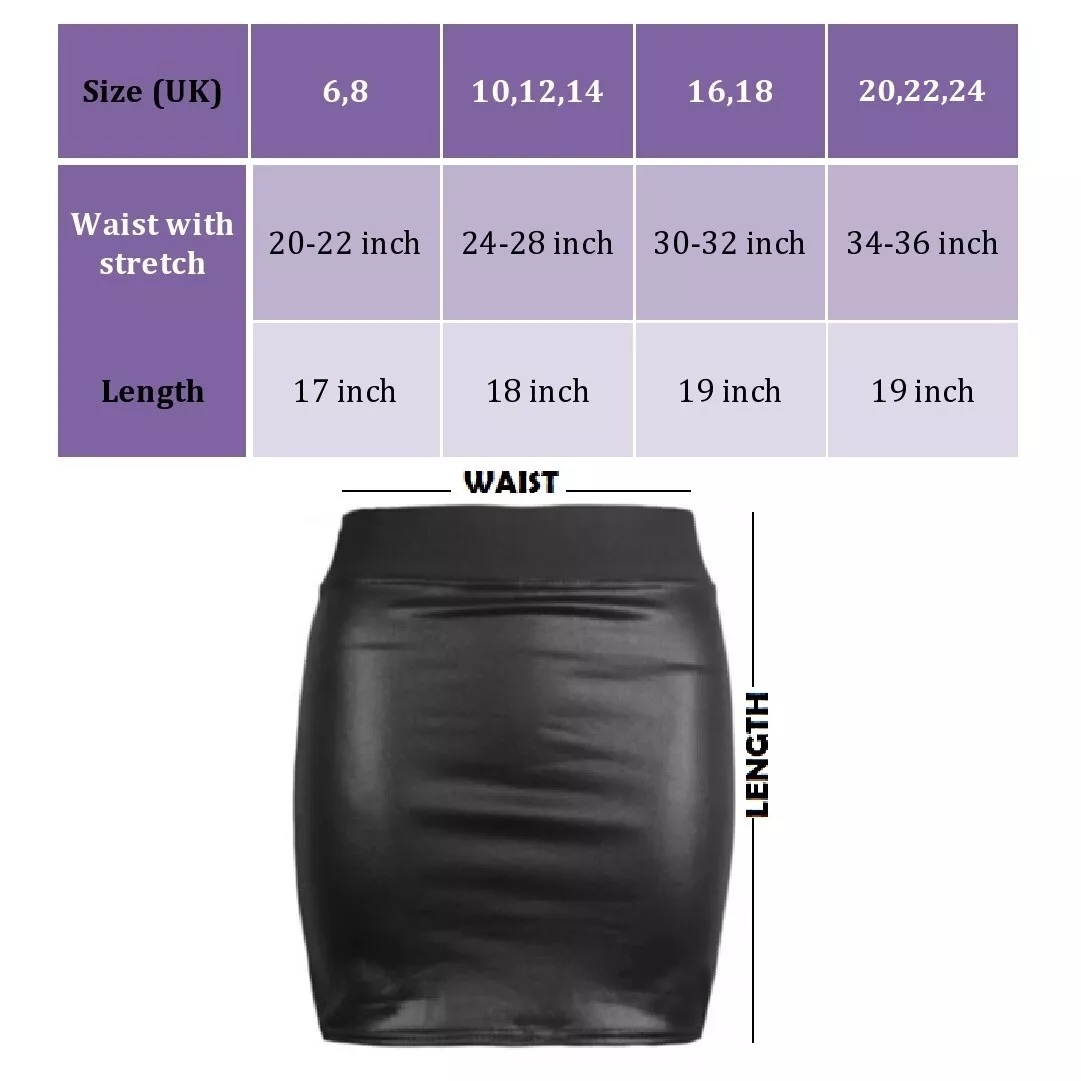 Faux leather midi top skirt size 20