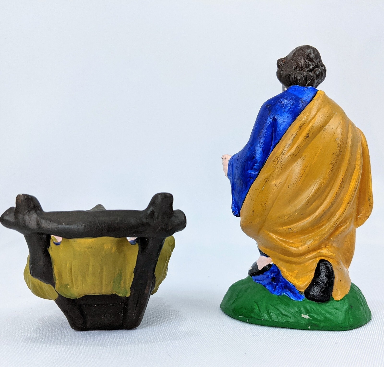 Set of 2 Vintage Atlantic Mold Jesus Joseph Christmas Ceramic Nativity Figures eBay