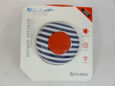 aduro aqua sound wireless shower speaker