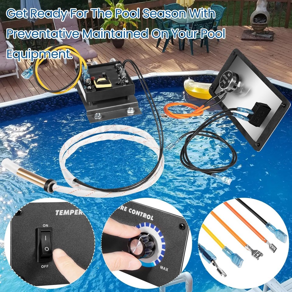 Termostato Di Ricambio Per Piscina Jandy R0058200, Teledyne Laars, Compatibile Bonbo, Nuovo - 3