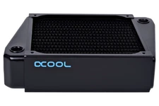 Alphacool NexXxos XT45 Full Copper X-Flow Radiator, 140mm, Single Fan, Black