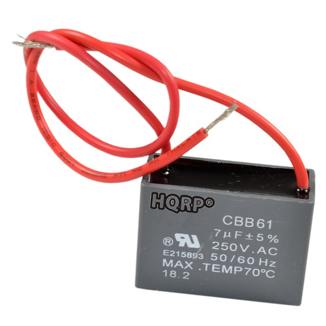 HQRP Replacement Capacitor for Hampton Bay Ceiling Fan 7uf 2Wire eBay