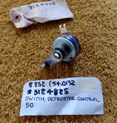 1950 Cadillac Defroster Control Switch NOS 3124825 - Picture 1 of 5