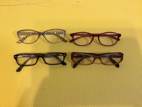 Lot of 4 Eyeglass Frames Various Colors: Juice Co, Carlos Filch, Y13 and other