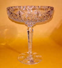 American Brillant Cut Glass Compote circa 1900-1910