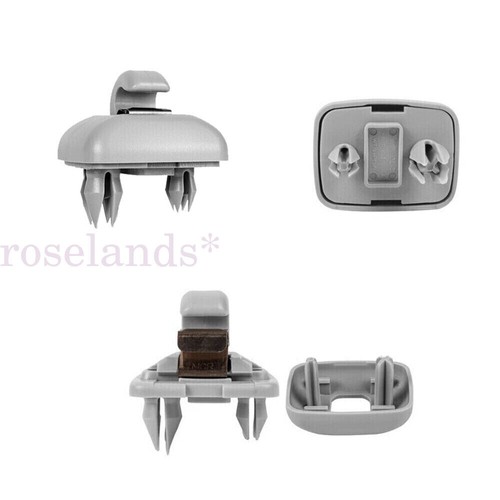 2x Sun Visor Clip Holder Hook Bracket For Audi A1 A3 A4 Q3 Q5 TT 8U0857562A Gray - Picture 7 of 14