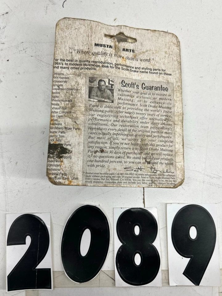 Manija de freno de emergencia Ford Mustang 1964-1966 OEM C0DZ-2760-B Foto 3 de 4