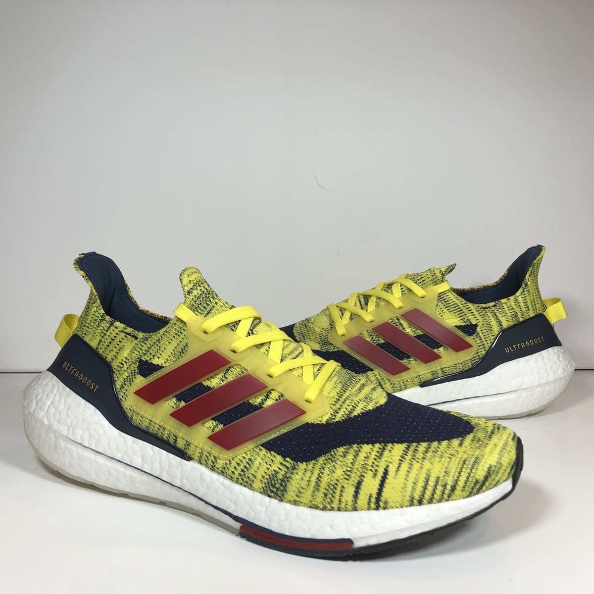 Adidas Ultraboost 21 Shoes Columbia National Team Yellow Men's