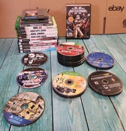 🔥Lot Of 89 Video Games X-BOX/ X-box 360/X-box One/PS2 PS3 PS4 Nintendo🔥