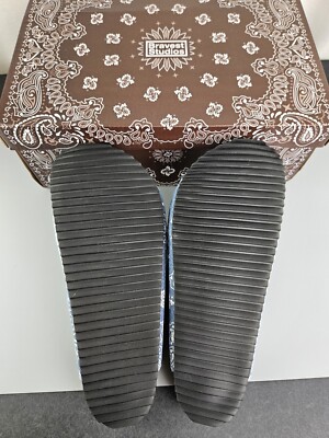 NEW Bravest Studios Denim Paisley Mule Clog Men's Size 9 SOLD OUT