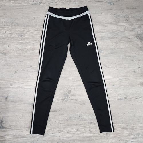 Womens XS Extra Small Adidas Sweatpants Zippered Pockets 3 Stripes