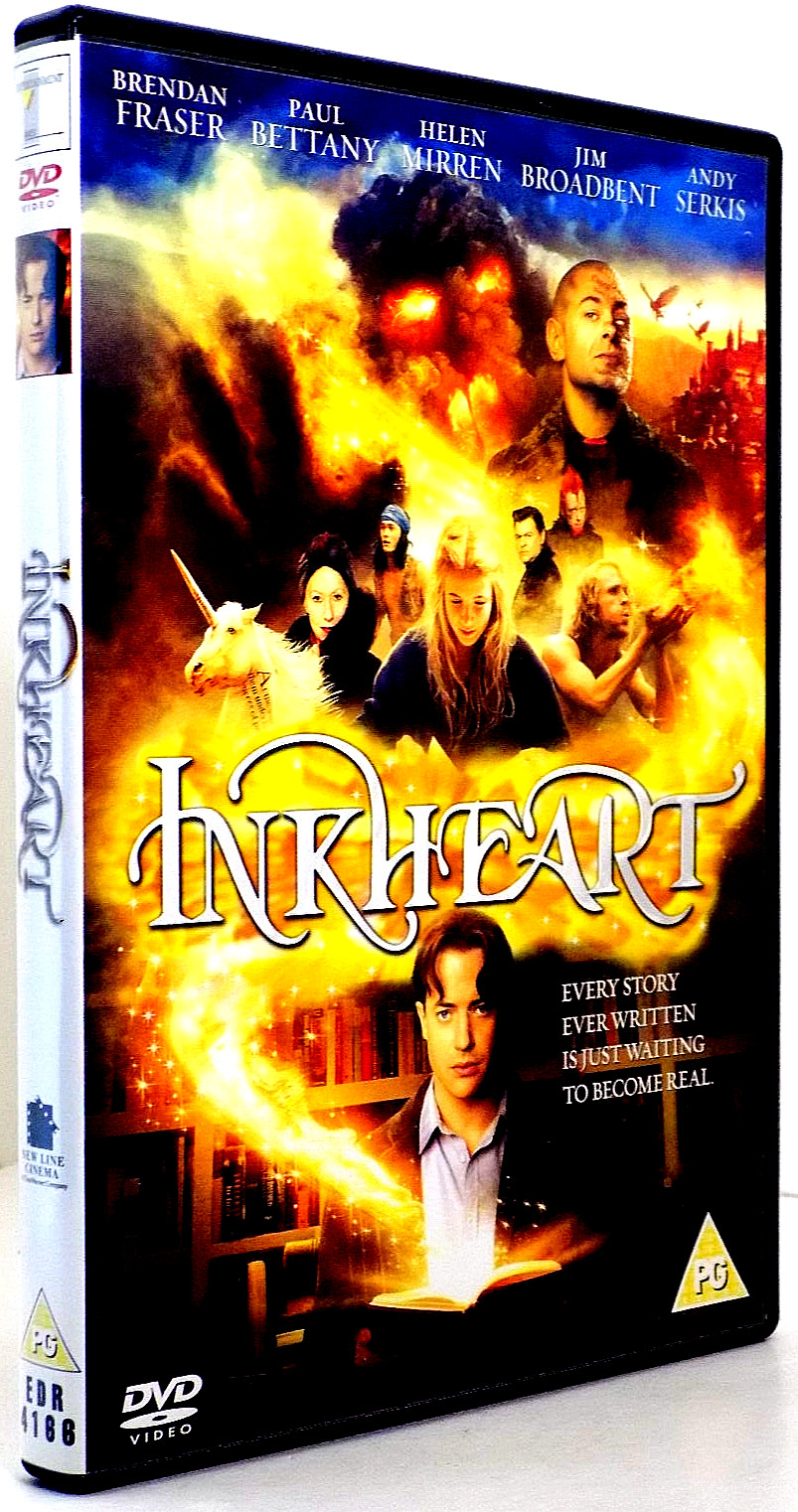 Inkheart DVD (2008) R2 Brendan Fraser, Helen Mirren, Andy Serkis, Eliza Bennett