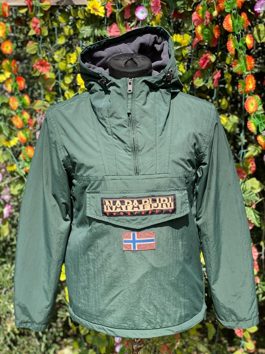 Napapijri Skidoo Taped Seams Green Bomber Jacket Windbreaker Napapijri Skidoo Taped Seams Green Bomber Jacket Windbreaker