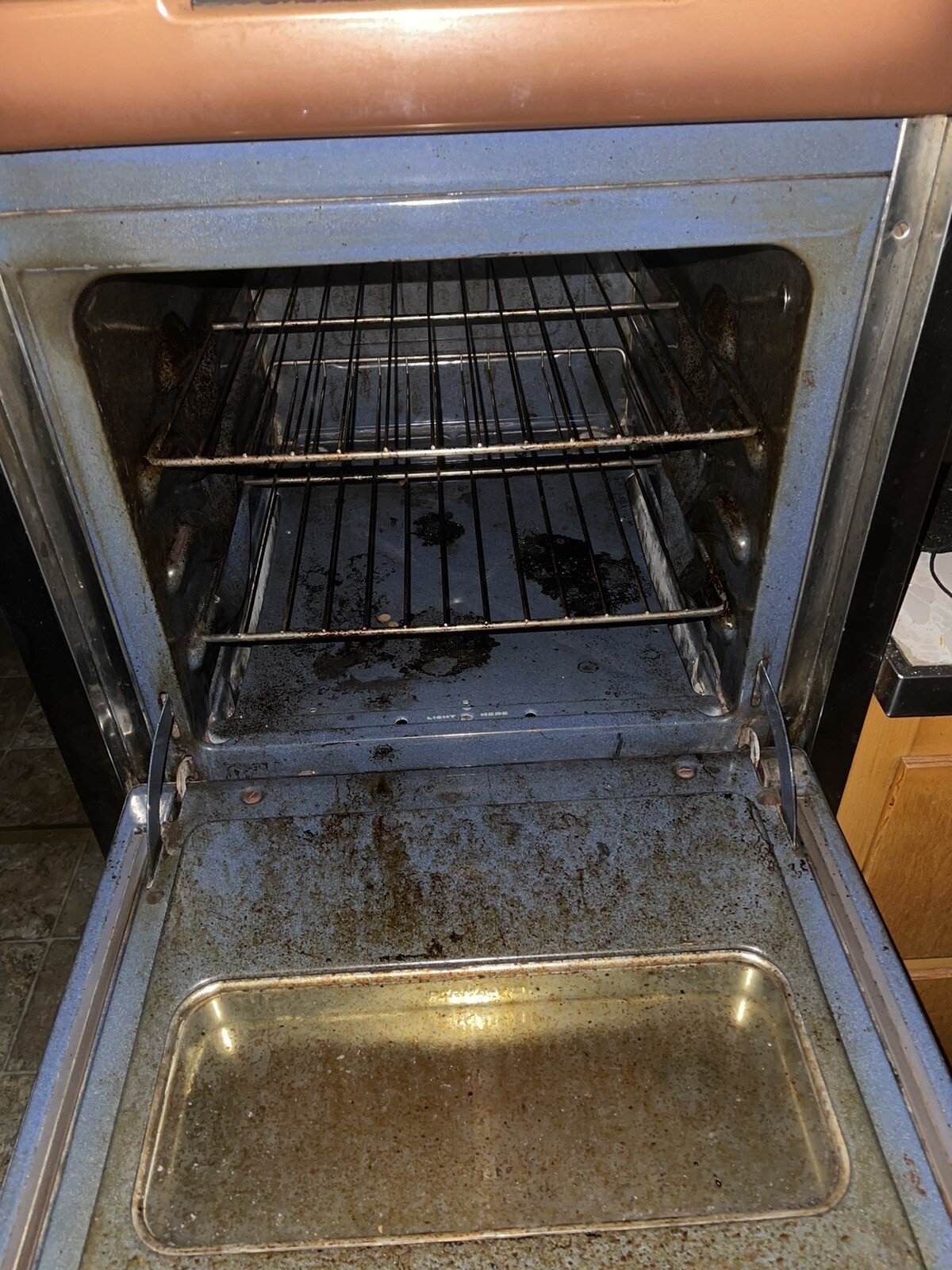 1960’s Caloric Ultramatic Gas Oven & Cooktop RARE Brown Works!! Vintage