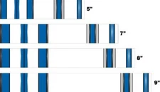 White Water Archery Traditional 4 Crest Arrow Wrap 15 pk Choose Length Width