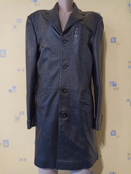 Women Florence&Fred Coat Black Leather One size