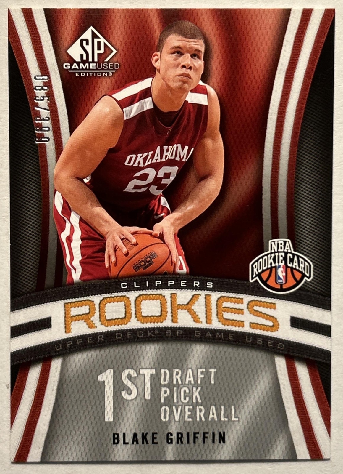 Blake Griffin #103 Basketball Cards 2009 SP Game Used trading card — raw and PSA graded price guide