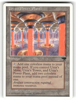 Urza's Power Plant (Columns) LP Chronicles MTG Regular Uncommon