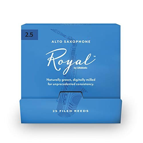Язычки для альт-саксофона DAddario Royal, прочность 2,5, в упаковке 25 штук
