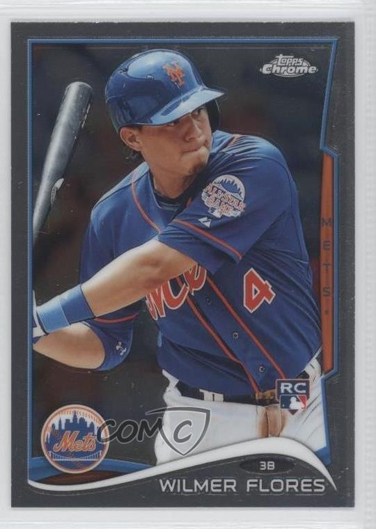 2014 Topps Chrome Wilmer Flores #67 Rookie RC 6pm