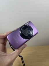 Canon IXUS 200 IS / PowerShot 12.1MP Digital Camera - Purple - Working
