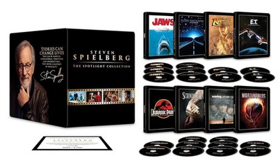 Spielberg:SPOTLIGHT COLLECTION-8 Movies Steelbook-NEW (Sealed)-Free Box Shipping