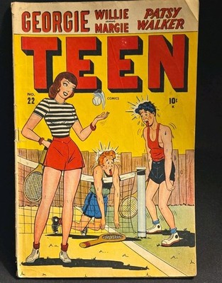 Teen Comics No. 22 Color Comic Book Golden Age Georgie Patsy Walker Baby Ruth Ad