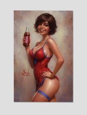 Fizz One Pop Kill Pin-Up Premium Giclee Print 11" x 17" Wall Art