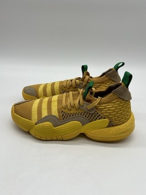 Adidas Men s Size 9 Trae Young 2 Hazy Yellow Low Top Basketball Sneakers IG4793.
