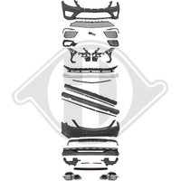 1X StoßFäNger Diederichs 1648550 Hd Tuning FüR Hinten Vorne