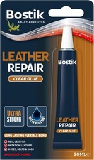 Image of Bostik Leather Repair Glue Clear 20ml Tube Extra Strong Quick Drying Flexible Bo