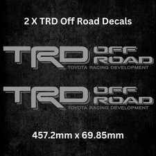 1995 - 2004 Toyota Silver Trd Off Road Tacoma Tundra Decal Stickers Vinyl Set