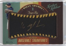 2019 Leather & Lumber Baseball Signatures Black Gold 6/15 Willy Adames Auto 07x3