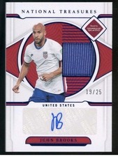 Panini National Treasures 2022 John Brooks Sapphire Patch Auto /25
