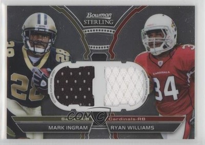 2011 Bowman Sterling Mark Ingram Ryan Williams #BSDR-IW Rookie RC ql7
