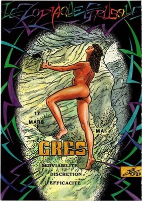 CPM ARTIST SIGNED CHARLES BERG NUDE LADY GRES PIN UP NUDES (1482153)