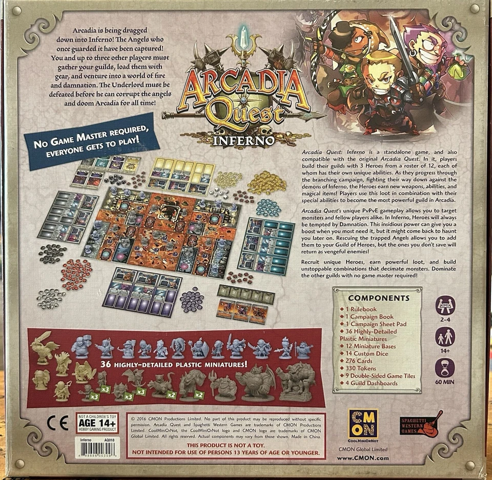CMON Arcadia Quest Inferno KS + Whole Lotta Lava & Arcadia Quest Completo Foto 4 de 4