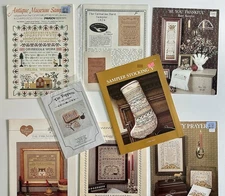 HUGE LOT Cross Stitch Patterns & Booklets Mary Beale Sampler Stocking V