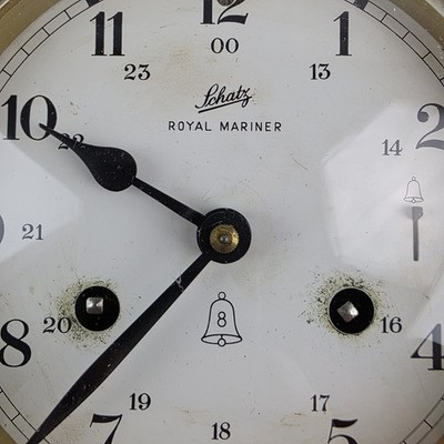 Vintage Schatz Royal Mariner 8 Day Ship's Bells Clock West Germany
