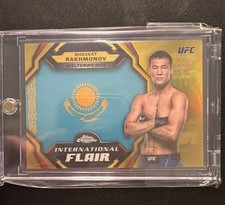 2024 Topps Chrome UFC - International Flair Shavkat Rakhmonov #IFL-5 Gold...