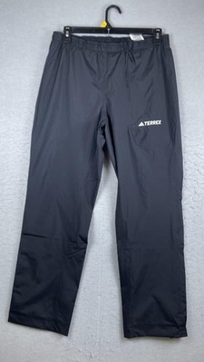 Adidas Terrex Rain Pants Mens Medium Black RAIN.RDY Waterproof Hiking Outdoor