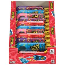 Juicy Drop Pop Variety Pack, Assorted Flavors 21 Count Tray, Assorted,Blue