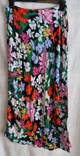 NWT Old Navy Women's Floral Midi Skirt Flowy Lightweight Slit Pull On