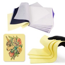 Yuelong Tattoo Practice Skin and Transfer Paper Set - 3Pcs 3MM Thick Silicone...