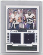 2023 Contenders #DS-3 Will Levis / Tyjae Spears Rookie Ticket Dual Swatches