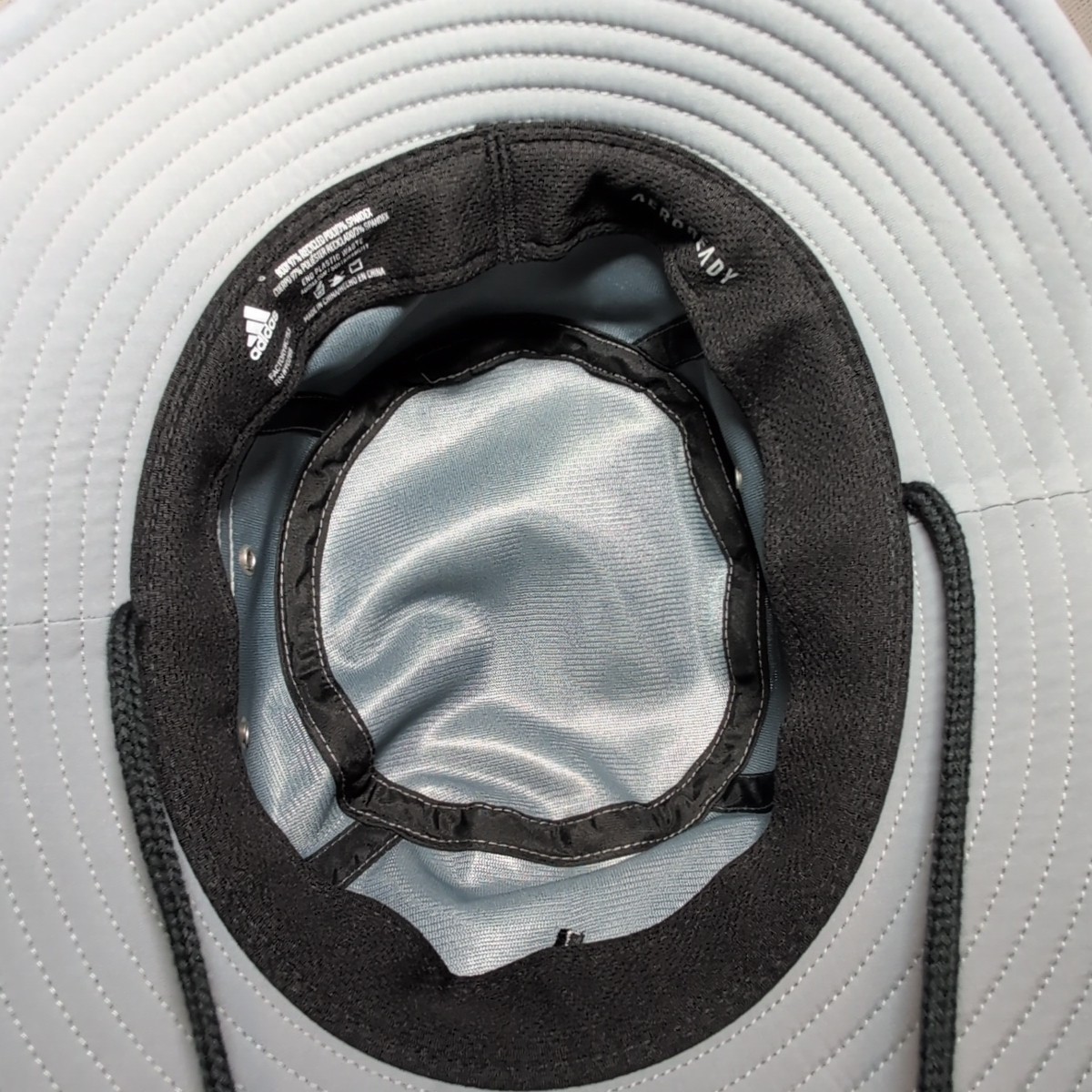 Adidas Aeroready Victory Bucket Hat Unisex One Size Gray UPF 50 Sun Protection. image 8
