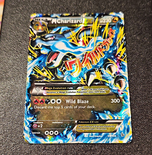 M Charizard EX Ultra Rare Holo Mega EX Flashfire 69/106