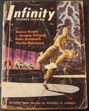 INFINITY SCIENCE FICTION #2, FEB. 1956 – 1st HARLAN ELLISON, BEAUMONT TWI. ZONE!